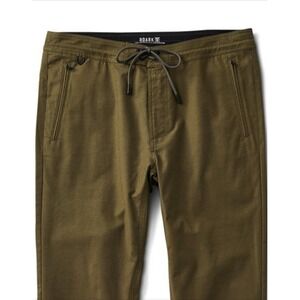 Roark Layover Traveler Pants Mens Olive Green Cargo Adventure Size 38x30